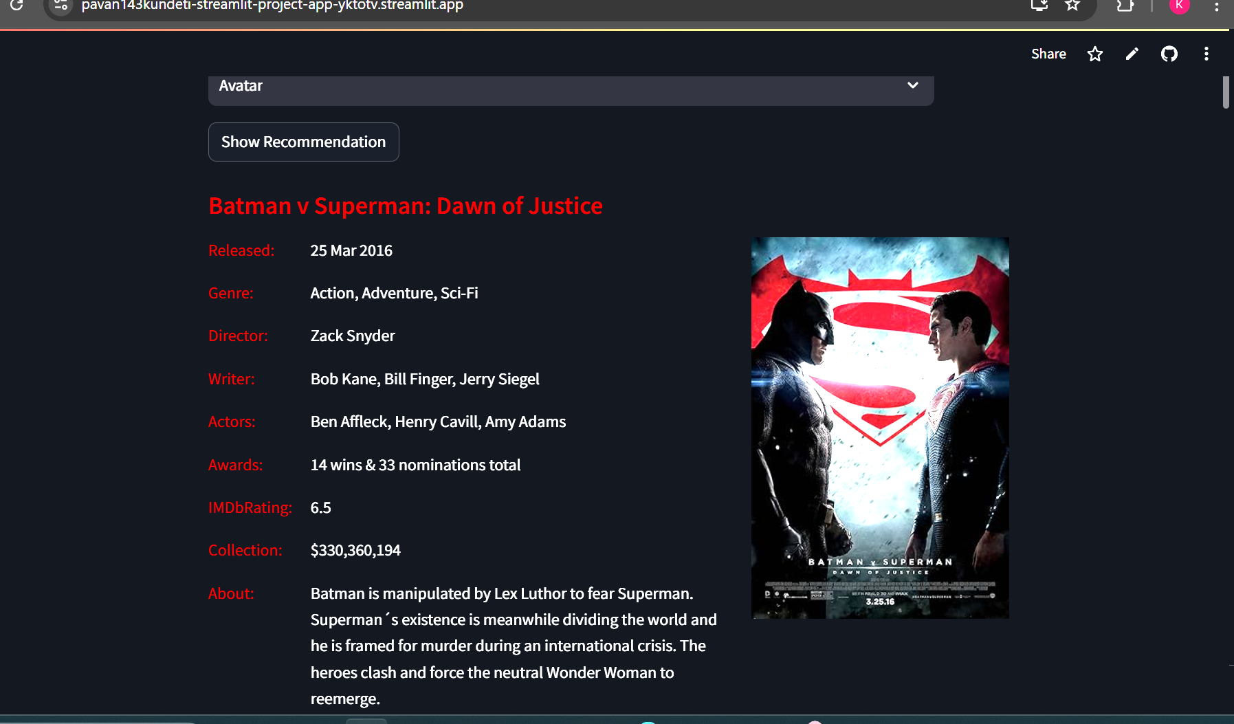 OTT Recommendation System